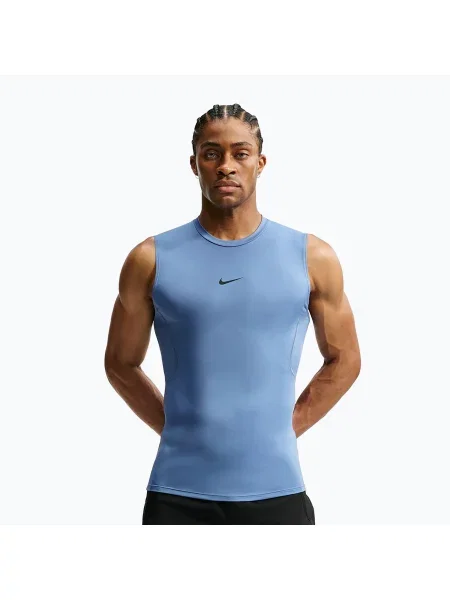 Tricou de antrenament bărbați Nike Pro indigo storm/black negru