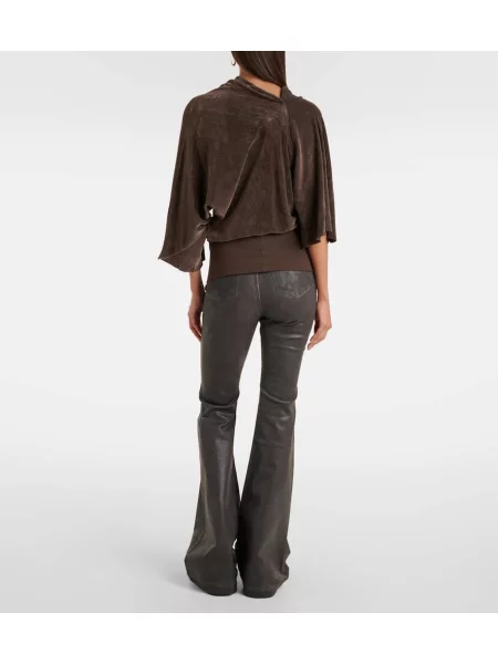 Top Rick Owens drapat maro