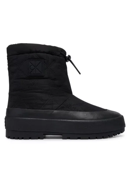 Čizme za snijeg Calvin Klein Vulc Flatform Snowboot Nyl Aop crna