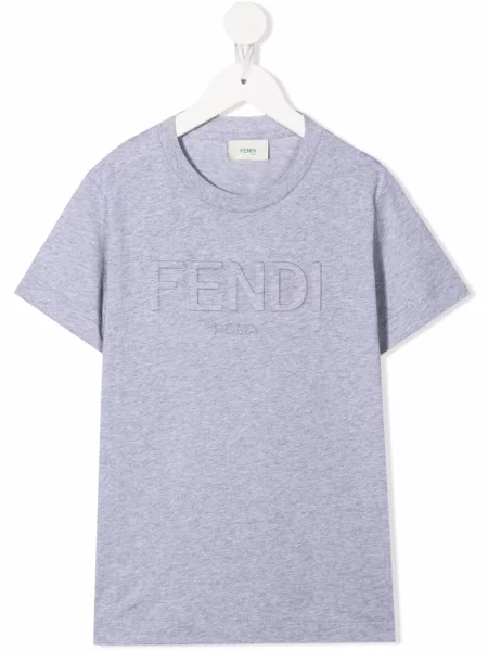 Koszulka dziecięca Fendi szara