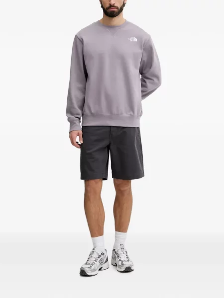 Hanorac The North Face cu broderie gri