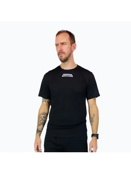 Мъжка тениска за тенис Karakal Pro Tour Tee black черно