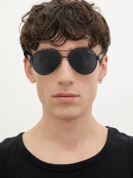 Armani Exchange ochelari de soare aviator bărbați albastru