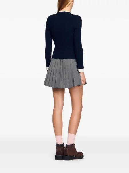 Tricou Sandro lung albastru