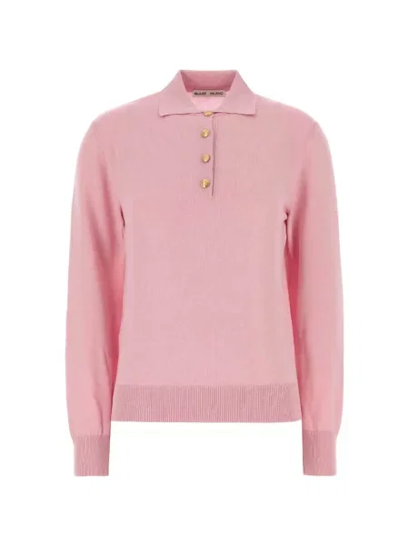 Tricou polo Blazé Milano tricotate roz