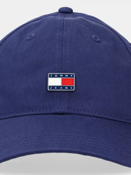 Tommy Jeans Kapa HERITAGE / rdeča / off-bela modra