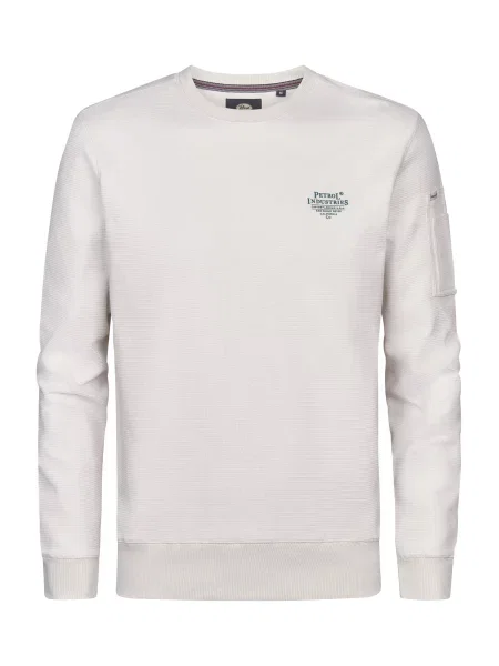 Petrol Industries Mikina vlny bílé
