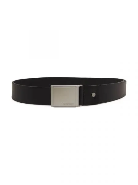 Calvin Klein De piele ADJ BEVELED PLAQUE negru