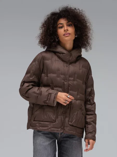 Демісезонна куртка VIVA WEAR коричневий