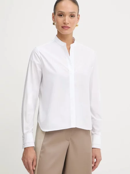 BOSS cămașă din regular alb