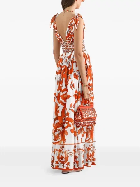 Lung rochie Dolce & Gabbana cu imagine alb