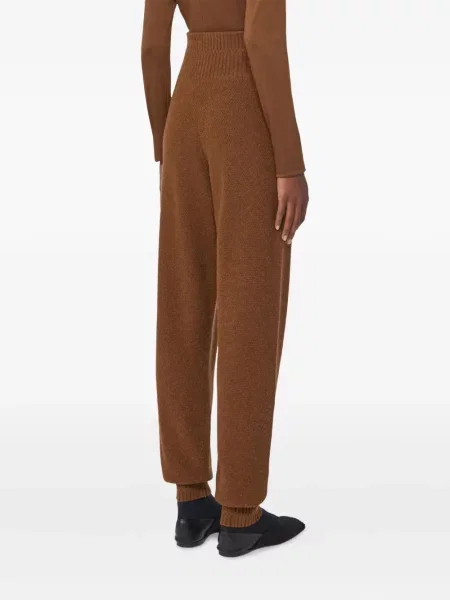 Pantaloni Max Mara tricotate maro