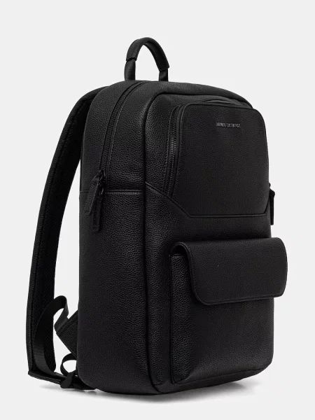 Armani Exchange ruksak pánsky z imitácie kože čierna