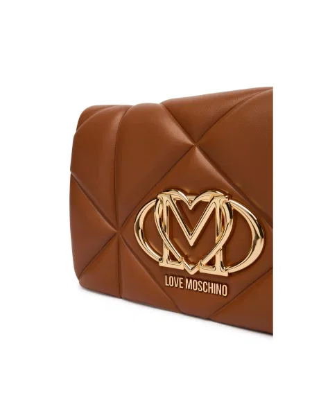 LOVE MOSCHINO Ročna torba rjava