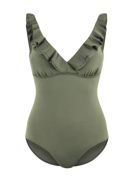 JETTE Costum de baie întreg oliv