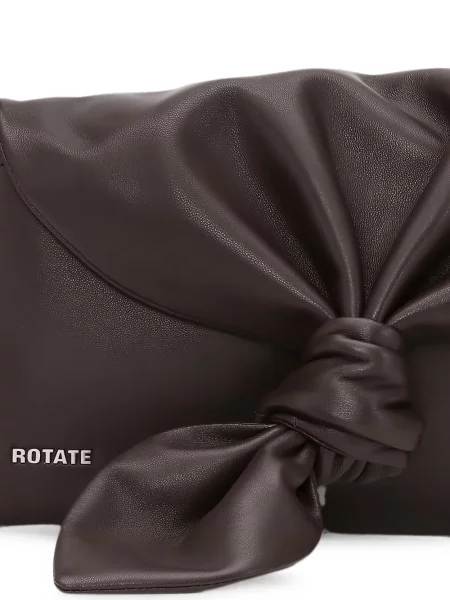 Δερμάτινη τσάντα Rotate Birger Christensen ντραπέ καφέ