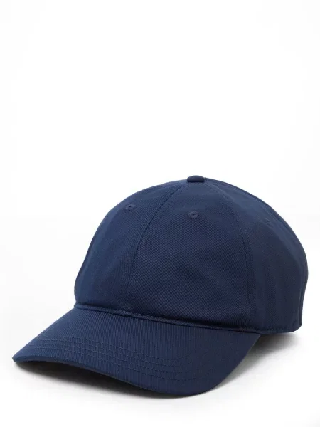 Lacoste czapka z daszkiem granatowy gładka niebieska
