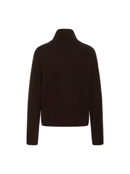 Dzianinowy sweter Part Two brązowy