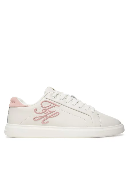 Сникърси Tommy Hilfiger Th Icon Court Script бял