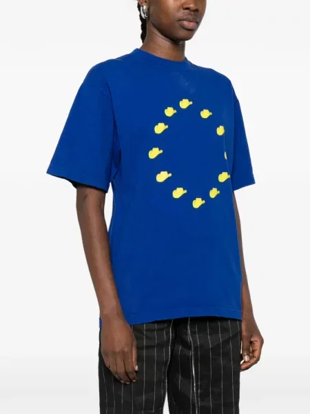 Tricou Cowboys Of Habit cu imagine albastru