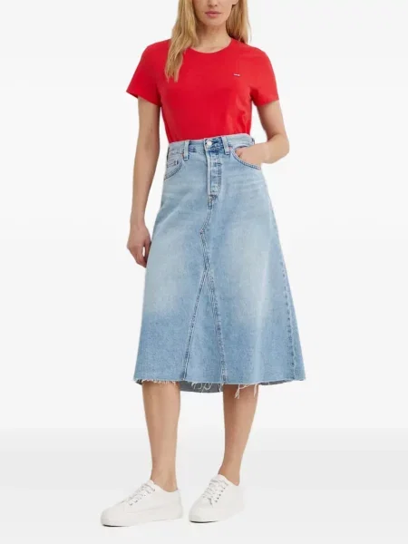 Curea Levi's® cu broderie cu cataramă cu dungi albastru