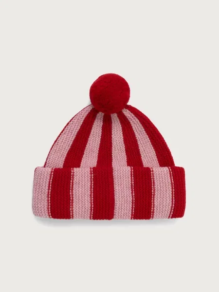 Cloimh căciulă cu pompon de damă din lână