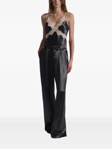 Pantaloni Alberta Ferretti plisate negru