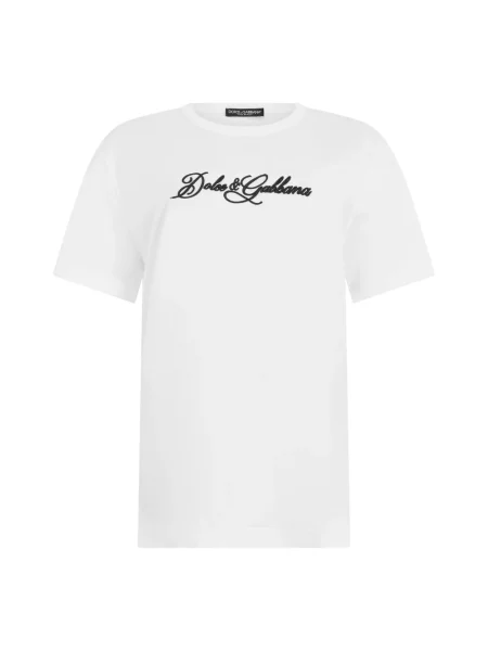 Koszulka Dolce And Gabbana z logo biała