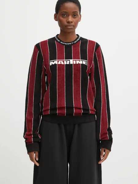 Martine Rose longsleeve Sporty Logo Crew różowa
