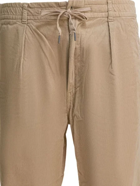 Fular Polo Ralph Lauren plisat cu broderie tricotate maro