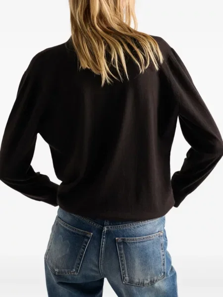 Cardigan Prada cu decolteu în V maro
