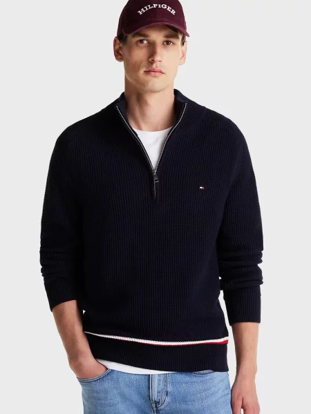 У смужку светр Tommy Hilfiger синій