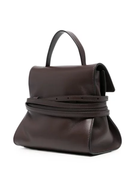 Τσάντα Moschino με αυτόγραφο καφέ