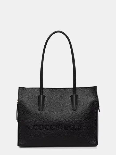 Geanta crossbody Coccinelle din piele negru