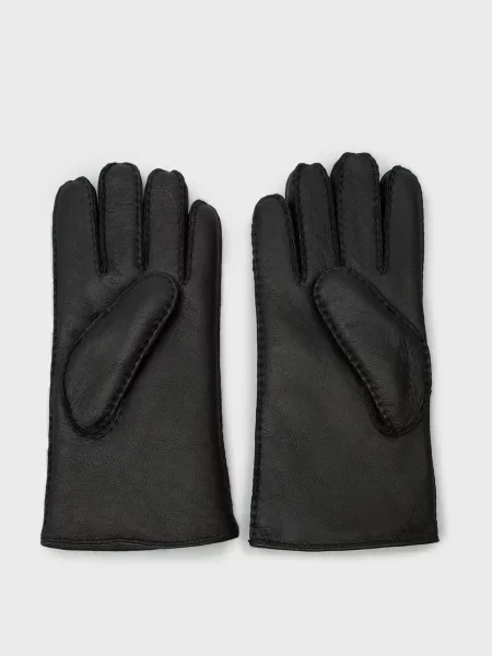 Кожаные перчатки Gant черные