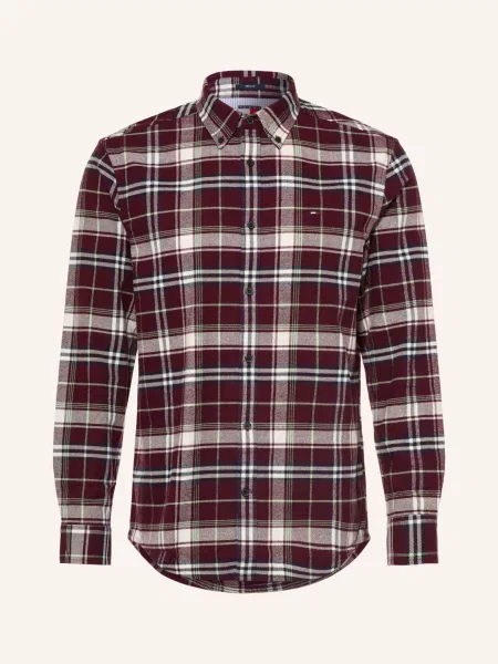 Flanelová džínová košile Tommy Jeans bílá