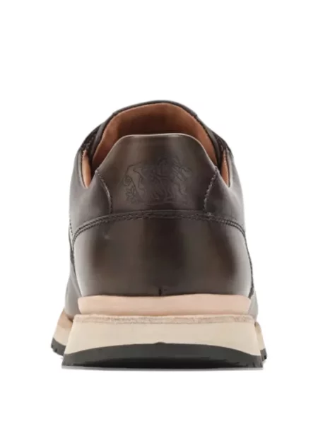 Fűzős lapos talpú csipkés sneaker Lottusse barna