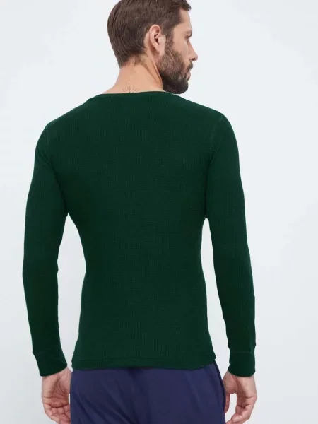 Пижама Polo Ralph Lauren с принтом зеленая