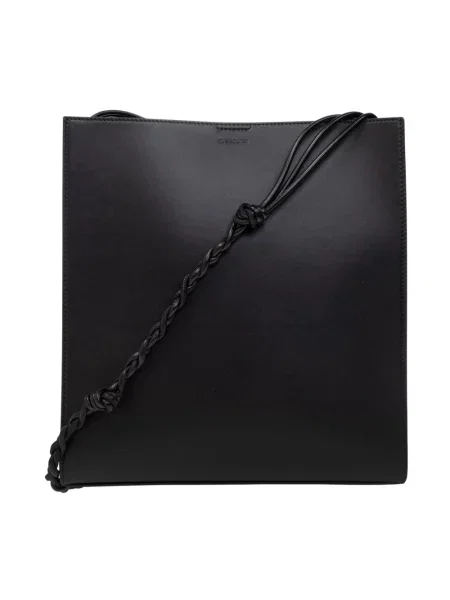Torebka skórzana Jil Sander czarna