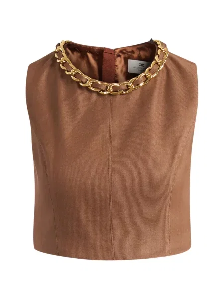 Gulerat top Elisabetta Franchi maro