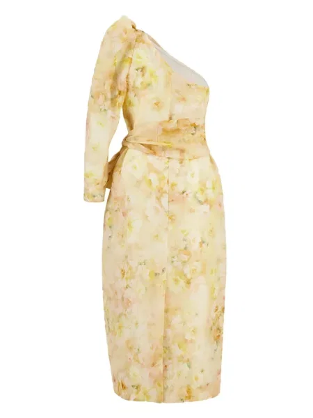 Rochie midi Zimmermann până la genunchi de costum galben
