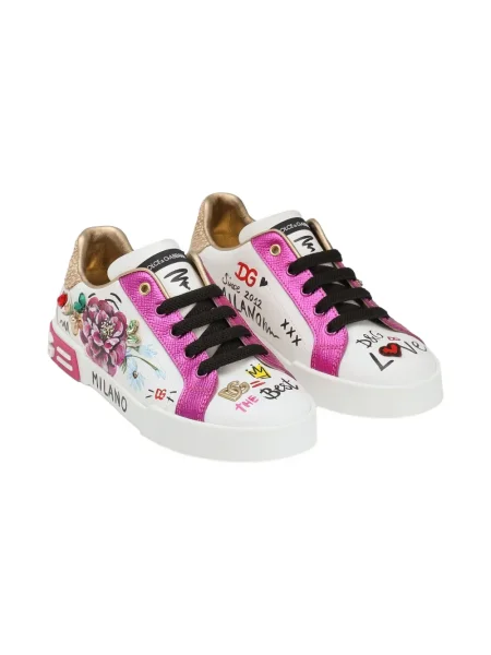 Dětské tenisky Dolce & Gabbana bílé
