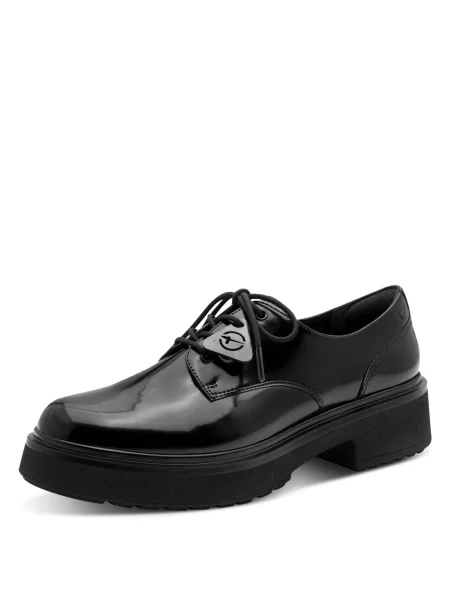 Tamaris Pantofi cu șireturi negru