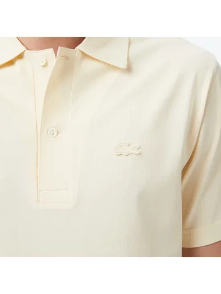 Lacoste Koszulka Polo Paryż Classic Fit Kremowa beżowy