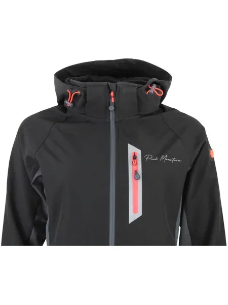 Geacă Peak Mountain softshell negru