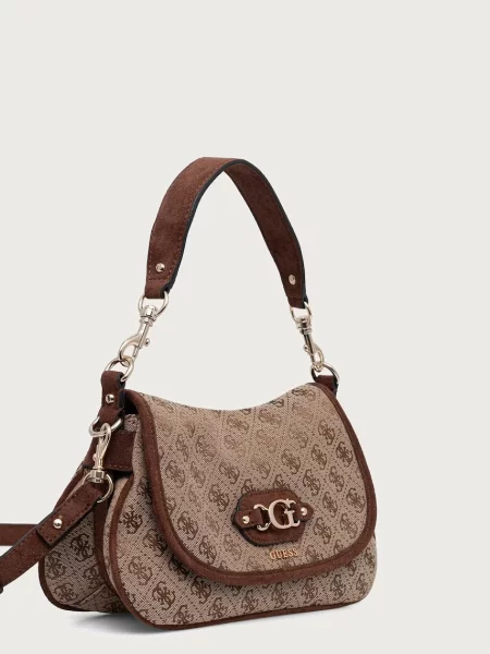 Guess geantă crossbody pentru femei SAMANTHA bej