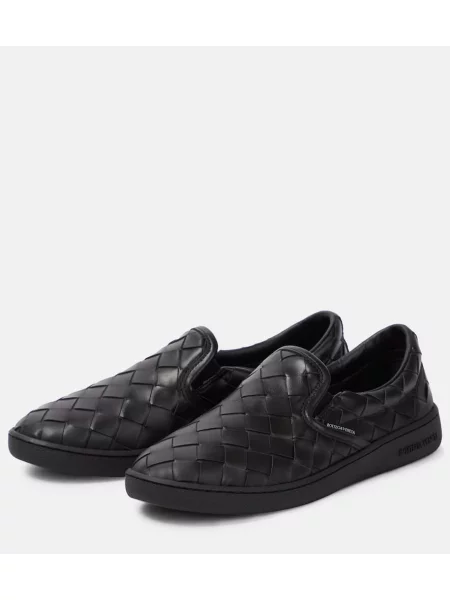 Sneakerși Bottega Veneta din piele negru