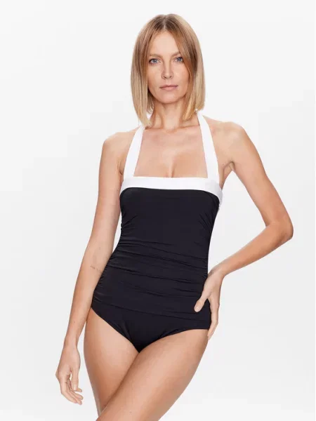 Μαγιό Lauren Ralph Lauren μαύρο