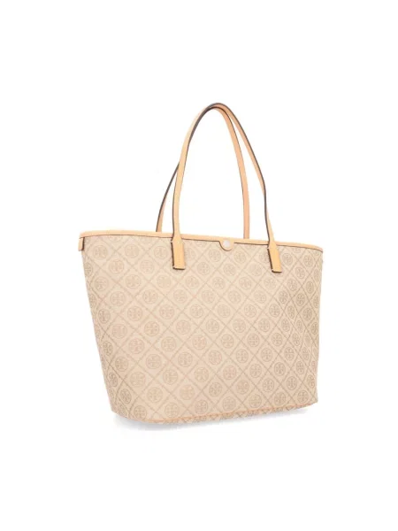 Shopperka Tory Burch beżowa