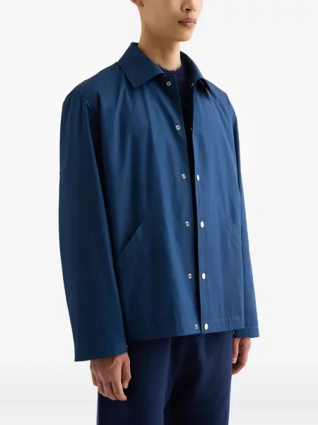 Geacă Jil Sander cu imagine albastru